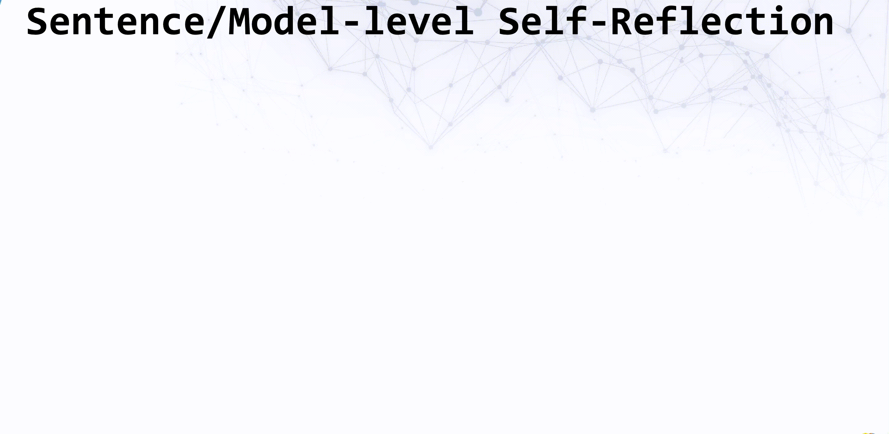 sentence model -Level Reflection Process